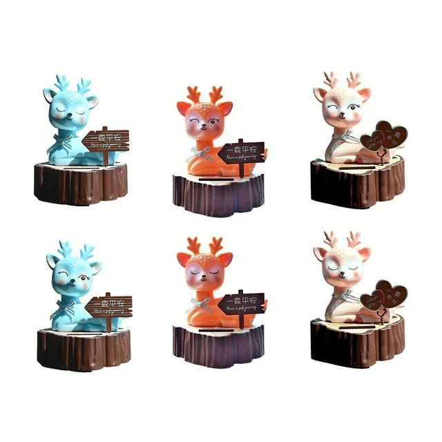 Dekoration Hirsch -Solar -Ornamente In Orange Erhältlich Solarbetrieben