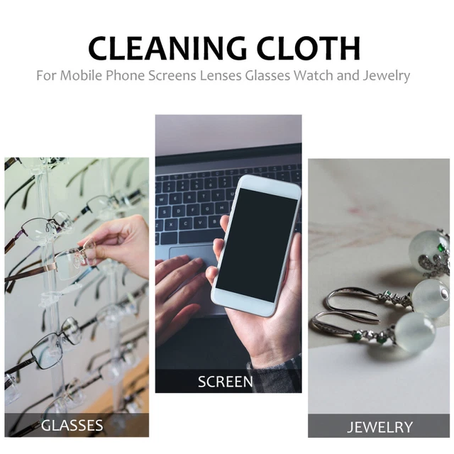 32 PCS CAMERA Cleaning Cloth Eyeglass Cleaning Cloth Wash Microfiber