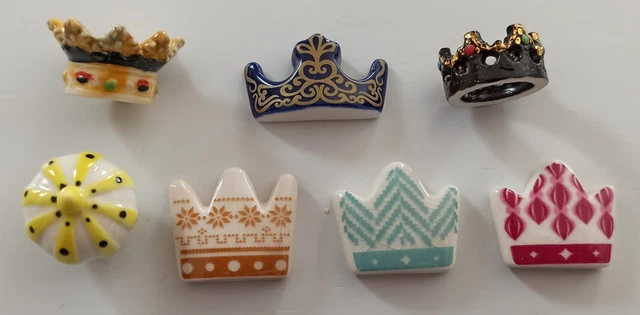 Lot De 100 Couronnes De Montre à Gousset Anciennes - Avec Pierres Bleues - Bon état