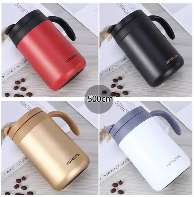 Stainless Steel Thermo Mug Tea Coffee Thermal Cup Office Travel Mug Insulated