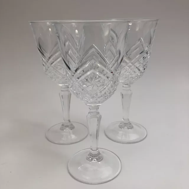 Cristal D'Arques Wine Glasses x3