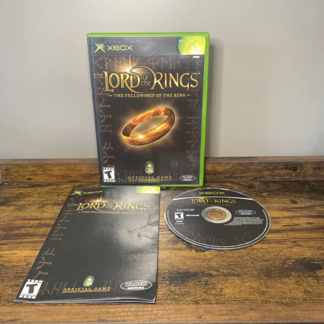 Lord of the Rings: The Fellowship of the Ring Microsoft Xbox CIB W Reg Card NICE