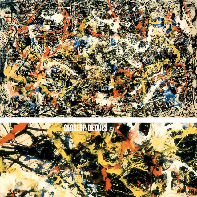 50W"x30H" CONVERGENCE by JACKSON POLLOCK - DRIP SPLATTER PLOP CHOICES of CANVAS