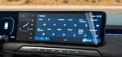 GAFAT Pellicola Protettiva Per Display Interno Hyundai Ioniq 6 2023-2025, Anti Graffio 6H, Antibatterica, 2 Pezzi - 3