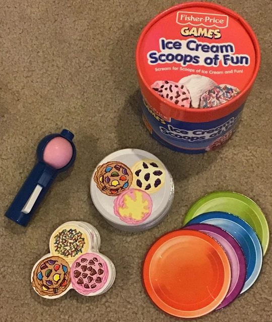 FISHERPRICE ICE CREAM Scoops of Fun Matching Game Colors 2000 Ages 3