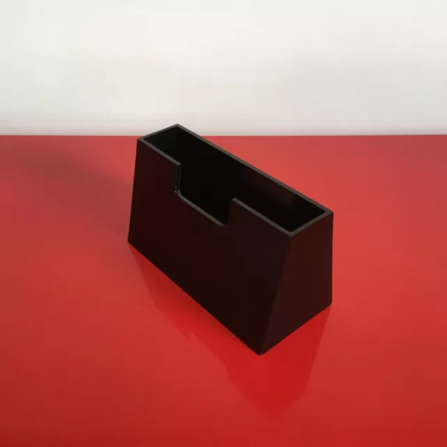 DANE MILAN MASTABA Design Enzo Mari 1973 Black Melamine Pen Holder