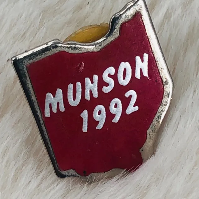 Vtg 1992 Munson Township Ohio Souvenir Lapel Pin