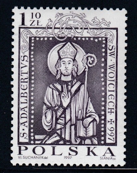 POLAND 1000th Anniversary of the Death of Saint Adalbert of Prague MNH stamp