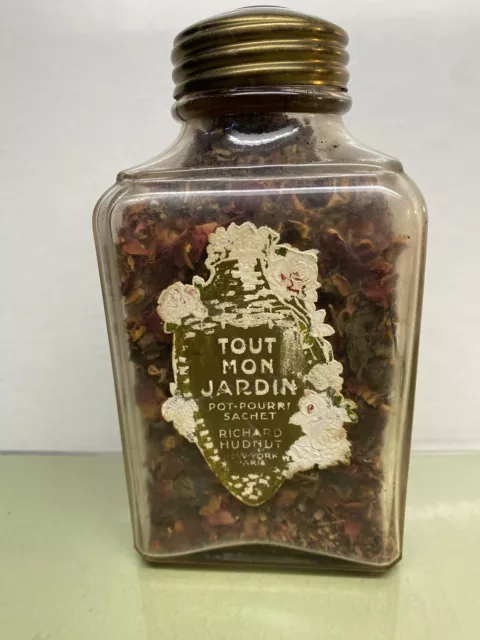 RICHARD HUDNUT New York Vintage “TOUT MON JARDIN”  Potpourri Bottle
