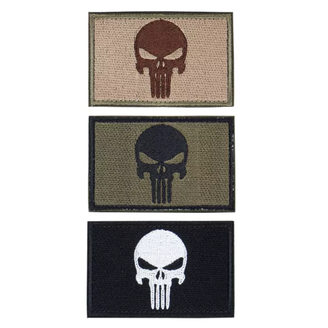 Skull Morale Patch Tactical Patch Airsoft Gear Paintball Duty Military Paintball