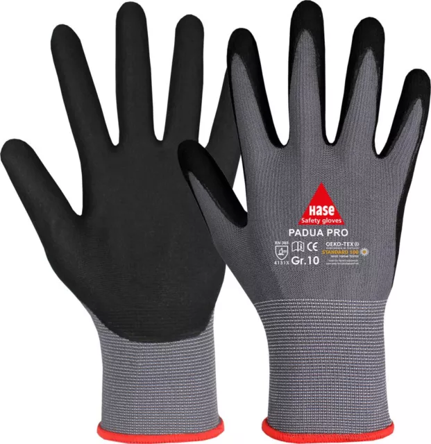 Arbeitshandschuhe Hase Padua PRO Handschuhe Montagehandschuhe Gr. 6,7,8,9,10,11