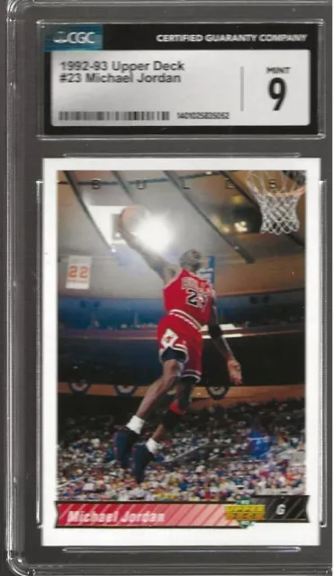 1992-93 Upper Deck #23 Michael Jordan Professionally Rated At 9 Mint