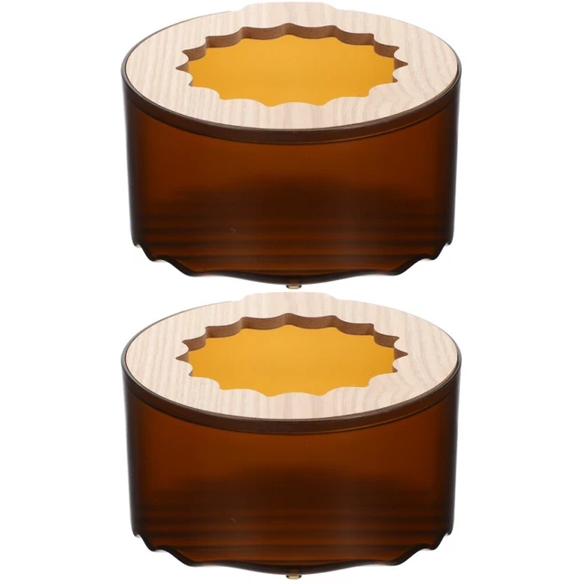 2x Exterior Interior Rata Bañera Transparente Hámster Sauna Wc Para Decoración Mascotas Pequeñas