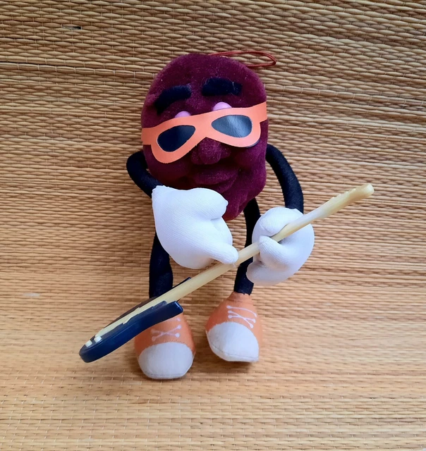 Applause Tag, California Raisins , Original 6" Plush-  w/Guitar, 1987