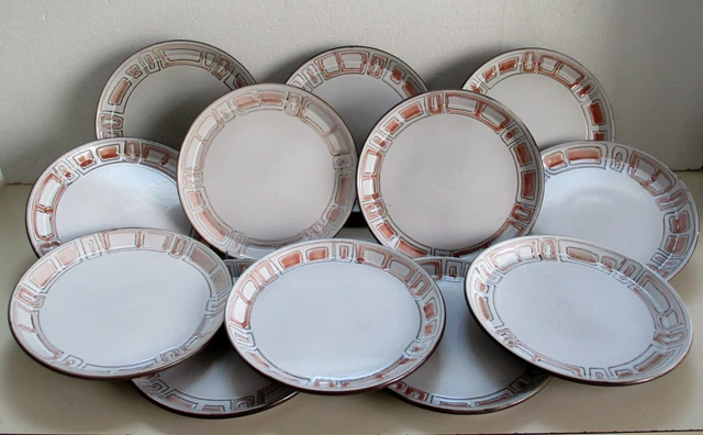 Assiettes plates Niderviller, Loire