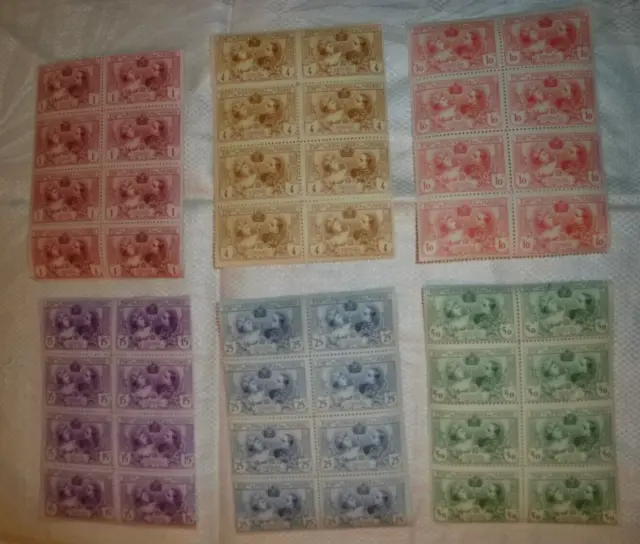 alte Briefmarken Spanien 1907 Dachbodenfund