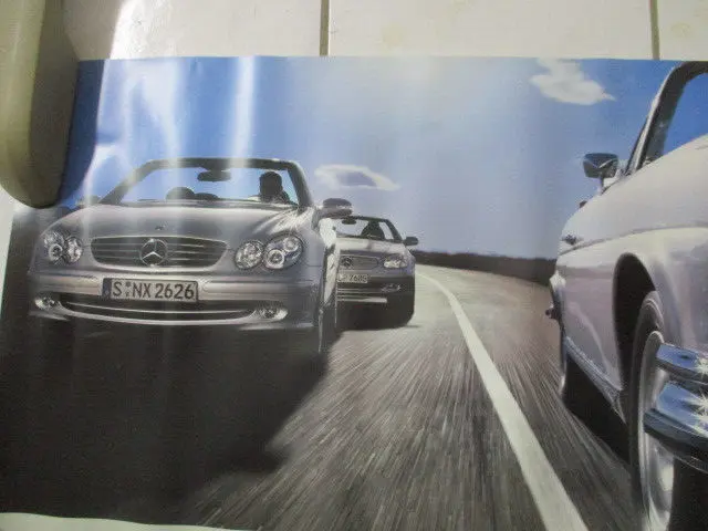 Mercedes Benz CLK-W209 +SLK R170 +W111 Cabriolet Poster ca. 59x83cm Format