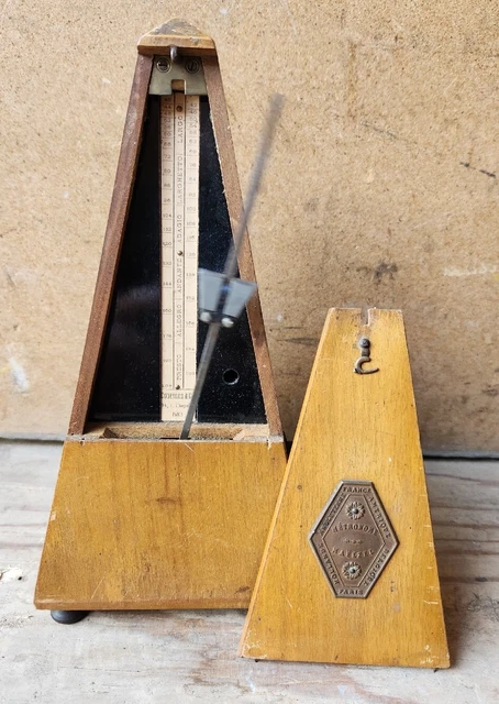 Ancien Metronome Maelzel En Bois