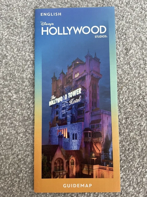 2023 DISNEY HOLLYWOOD Studios Theme Park Map, Walt Disney World Orlando
