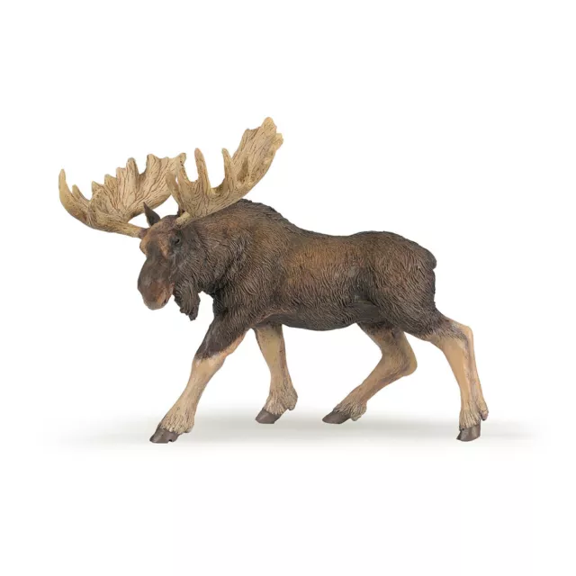 PAPO Wild Animal Kingdom Moose Toy Figure, Brown (50065)