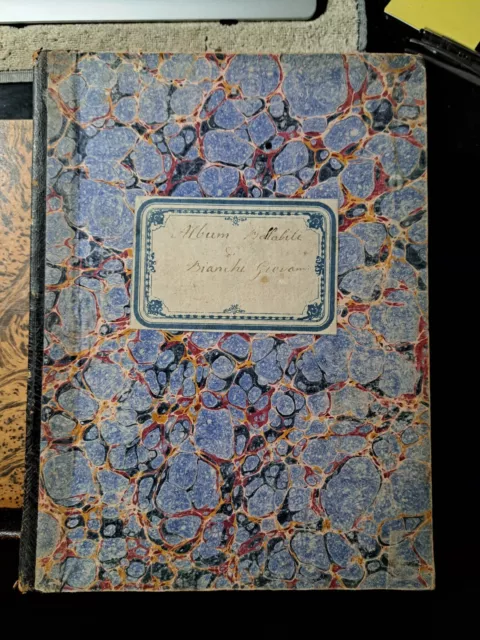Antico Spartito musicale di ballabili dell' 800, interamente manoscritto