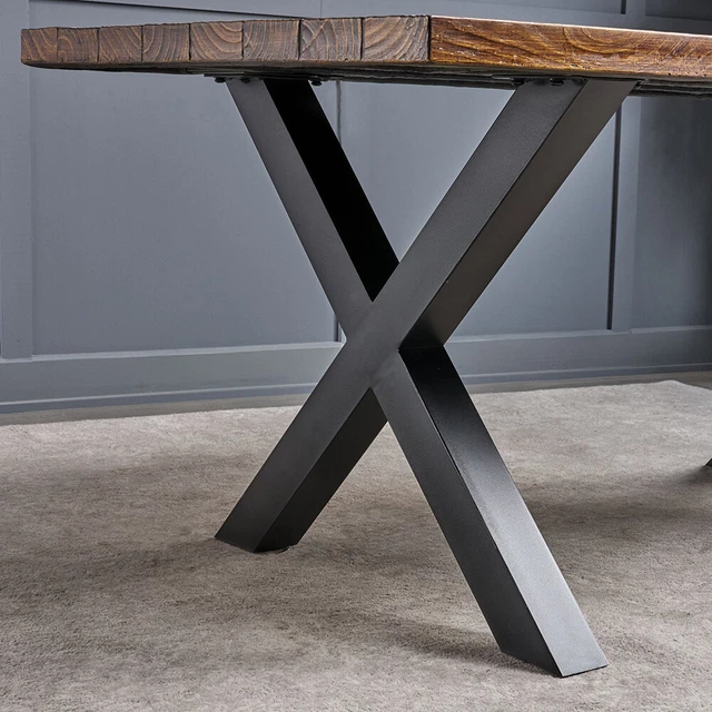 Industrial cross table shop legs