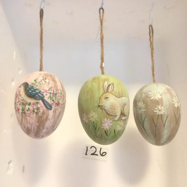 3 Gisela Graham Hanging Easter Decorations, new