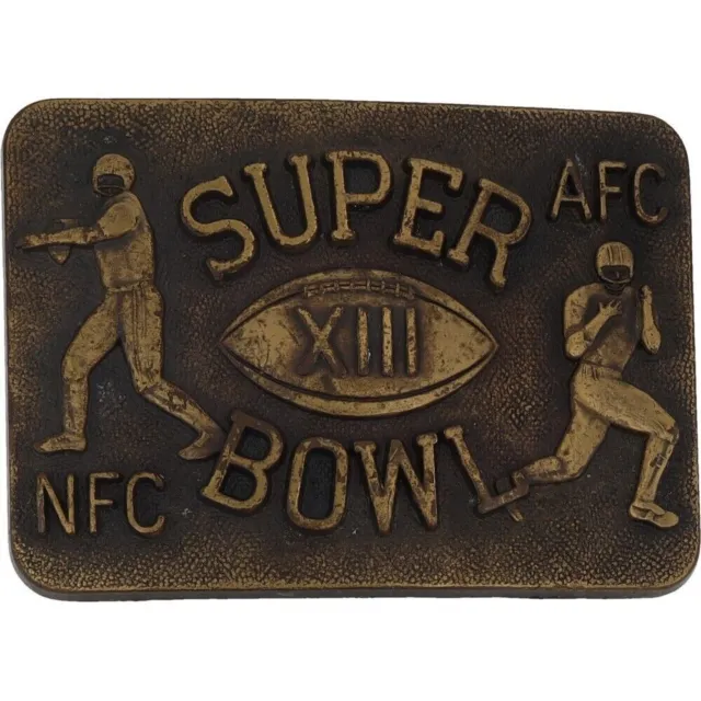 Super Bol XIII Football NFL Steelers Cowboys Afc NFC 1970s Vintage Ceinture