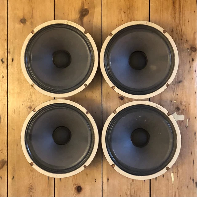 Passendes Quad aus Vintage 1960er Goodmans 10"" Gitarrenlautsprecher Marshall/Vox JMI 3