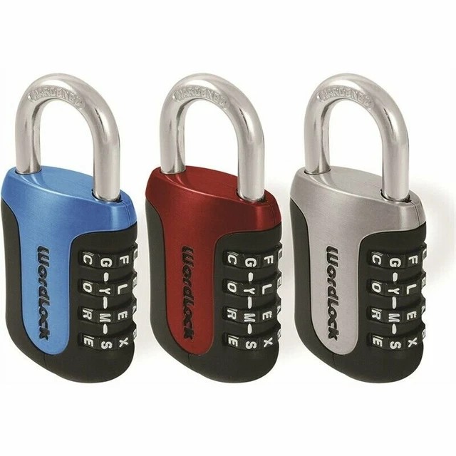 Wordlock 44mm Sports Combination Padlock - PL-096-A1