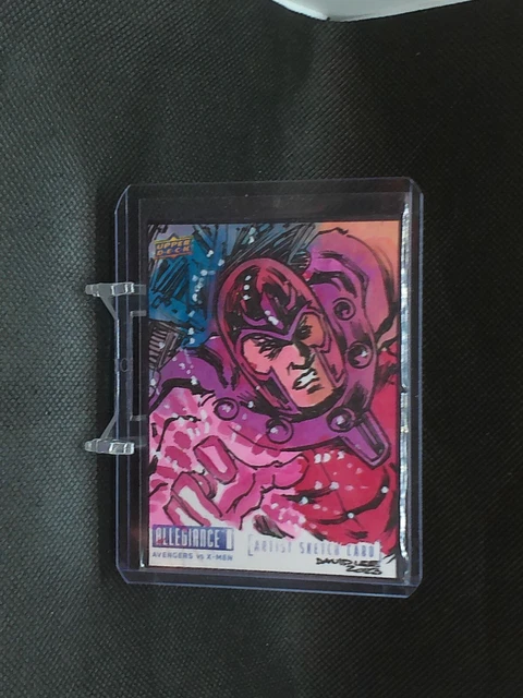 2023 Marvel Allegiance Avengers Vs. X-Men David Lee Magneto Sketch Card 1/1
