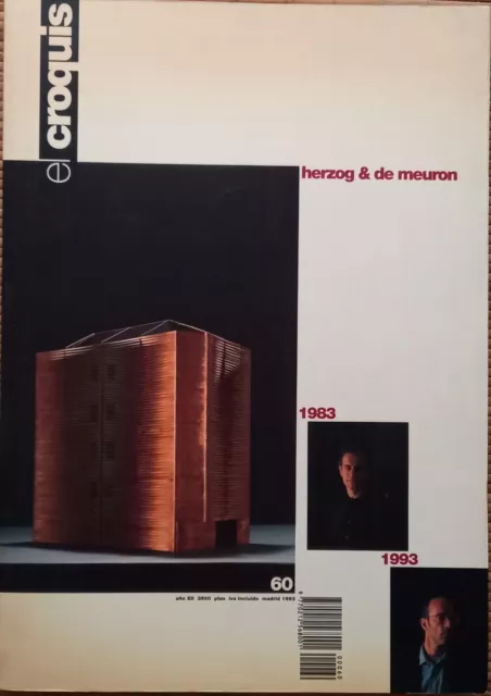 EL CROQUIS N° 60 Herzog & De Meuron 1983 - 1993 £67.45