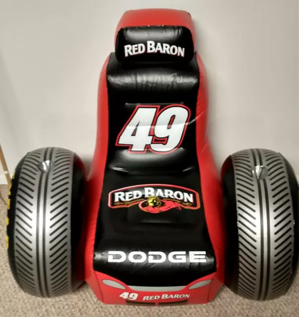 Dodge Red Baron Pizza Inflatable Custom Tire Chair #49 NIB HTF Adult Size