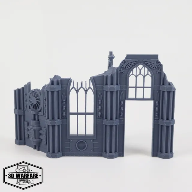Large Gothic Ruin Scenery Scatter Terrain For 28mm Tabletop Miniature Wargames
