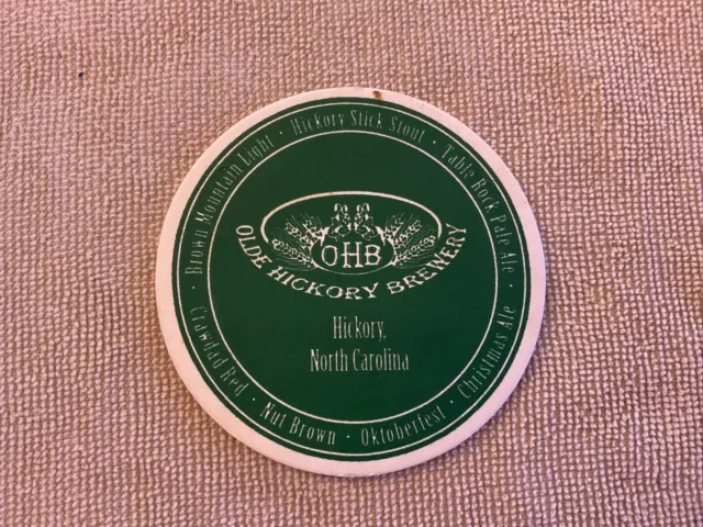 Olde Hickory Brewery Beer Coaster, Hickory, NC