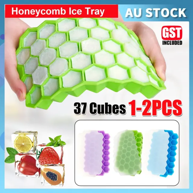 Ice Cube Tray Honeycomb Shaped 37 Grid DIY Ice Cube Making Molds Silicone Tray
