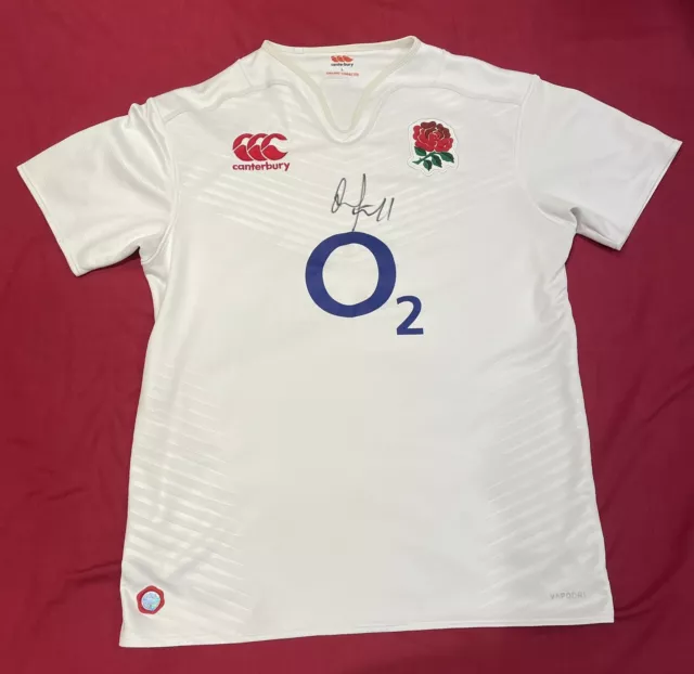 Owen Farrell Signed England Rugby Shirt, World Cup, Six Nations *COA*