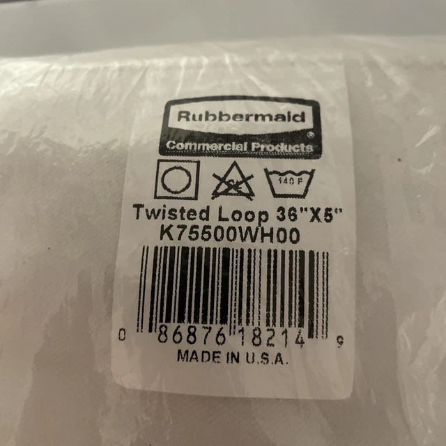 Rubbermaid comercial Microfiber dry Mop Head 36" x 5" made in U.S.A.