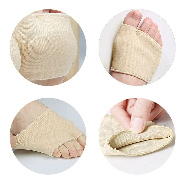 1Pair Gel Sleeve Painful Metatarsal Heads Forefoot Pads Support Calluses Toe  W1