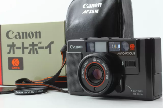 All Works! [TOP MINT  in Box ] Canon AF35M Autoboy 35mm Film Camera From JAPAN