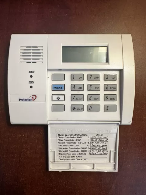 Honeywell Protection One 6150PL2 Alarm Security Keypad