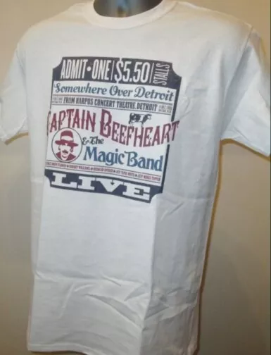 Captain Beefheart Somewhere Over Detroit T Shirt Magic Band Spotlight Kid W040