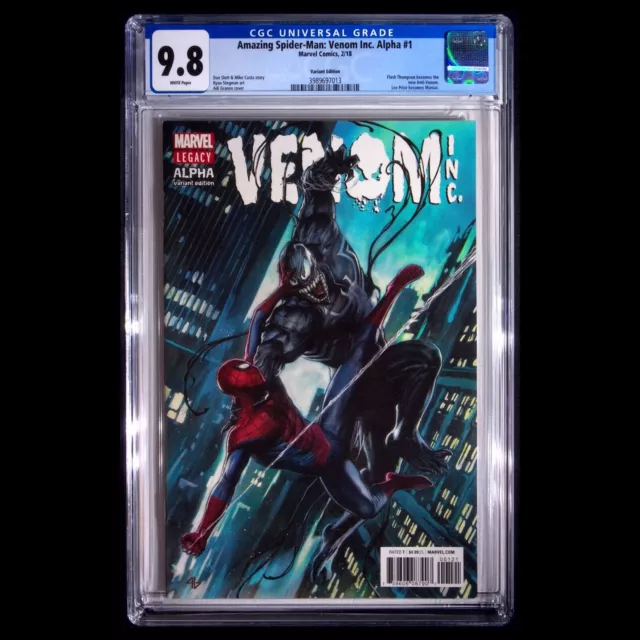 Amazing Spider-Man:  Venom Inc. Alpha #1 - Marvel 2018 Variant - CGC 9.8
