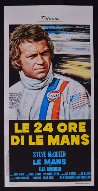 Affiche Le 24 Heures De Le Mans Steve Mcqueen Gulf Ferrari Formule Uno B76