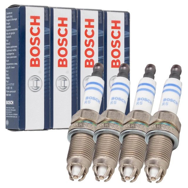 4x BOSCH FGR6HQE0 0242240590 Zündkerze für AUDI A3 8P VW GOLF 4 5 1.4/1.6 FSI