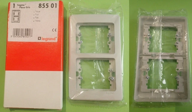 Plaque Double Verticale Legrand SAGANE 82021 - KOZI ANIS - Installation électrique NEUVE