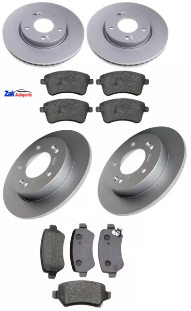 For Kia Venga 1.4 1.6 1.6 Crdi (2014-) Front & Rear Brake Discs & Pads Set