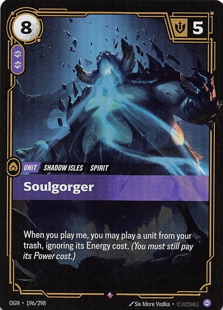 SOULGORGER FOIL 196/298 Origins Riftbound League of Legends £2.66 ...