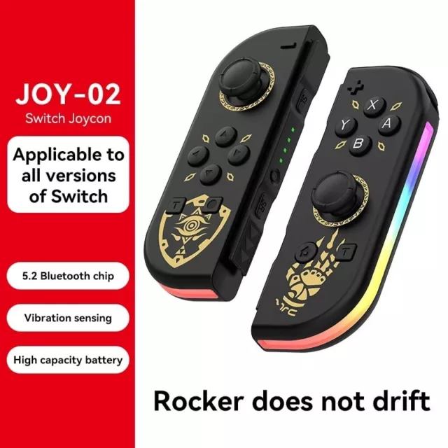 For Nintendo Switch RGB Joy-con-Controller Left w/ Right Wireless Gamepad 1-Pair