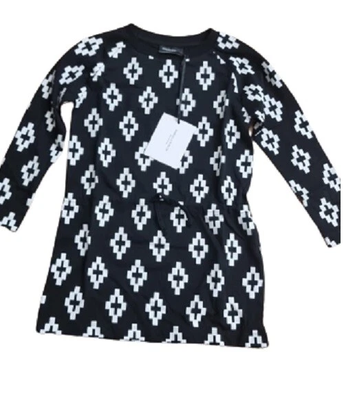 MARCELO BURLON abitino in cotone con stampa da bambina 100%ORIGINALE